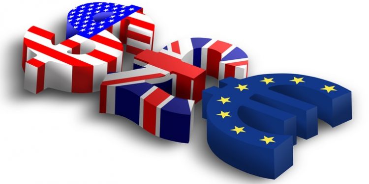 Pound rose versus both Dollar and Euro