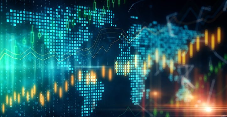 Global stocks traded higher buoyed by rising risk appetite from investors